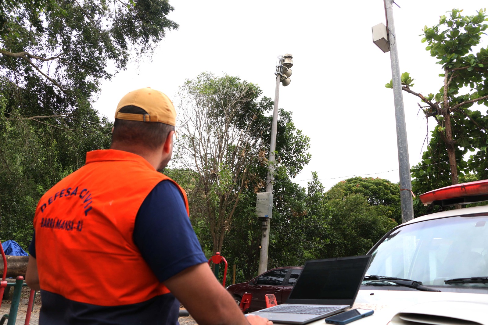 Defesa Civil de Barra Mansa vistoria e testa sirenes de emergência